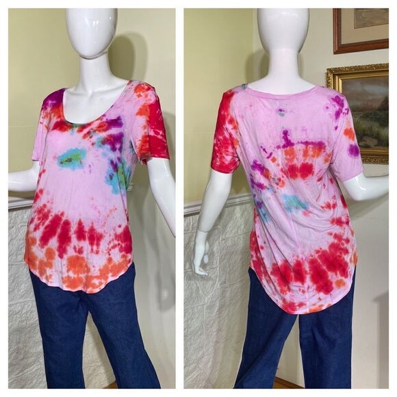 Babaton Ultra Soft Tie Dye Short Sleeve T-Shirt - Picture 1 of 14